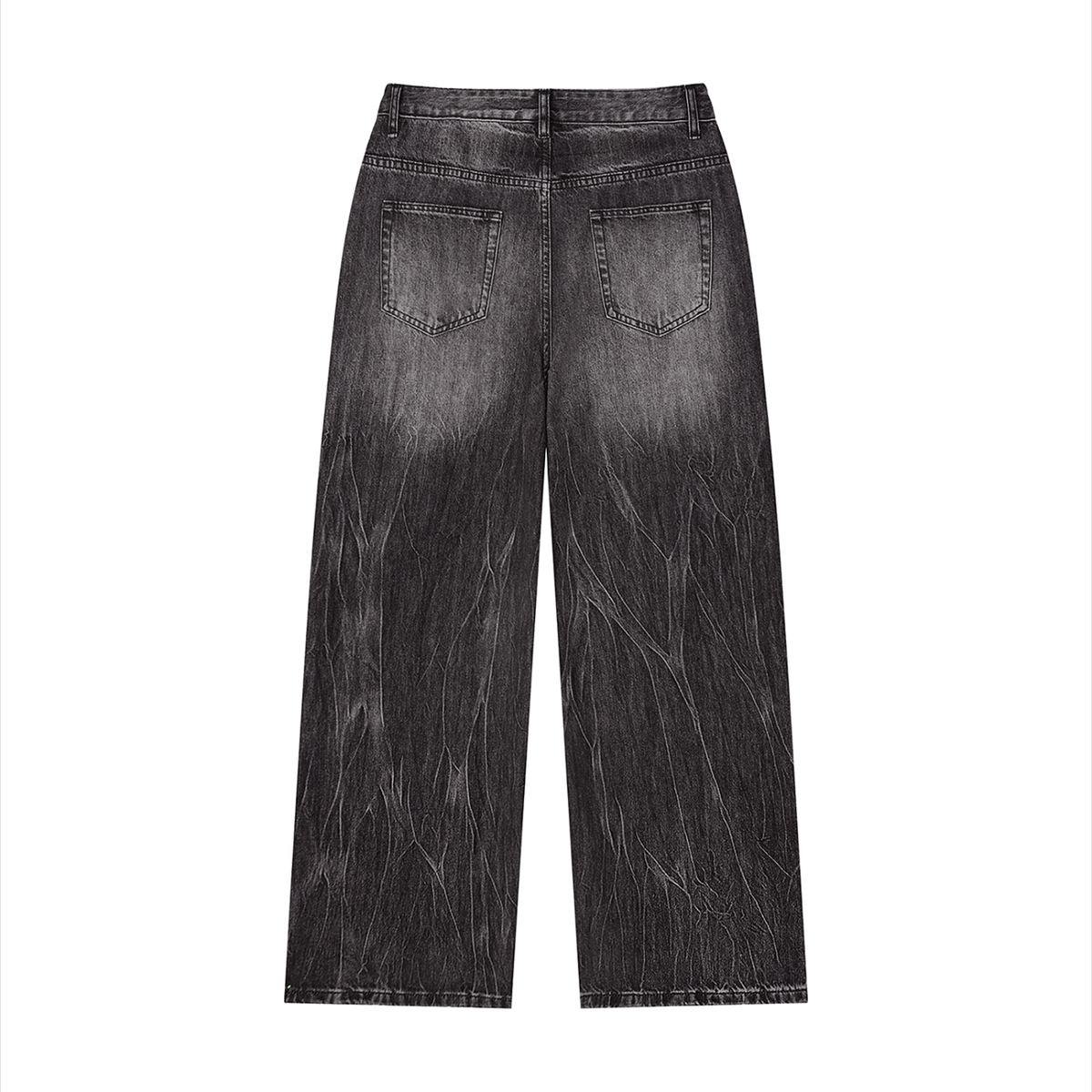 Black Relaxed Bootcut Jeans